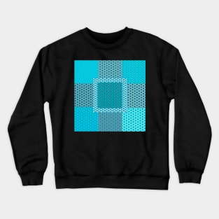 Abstract Turquoise Pattern Crewneck Sweatshirt